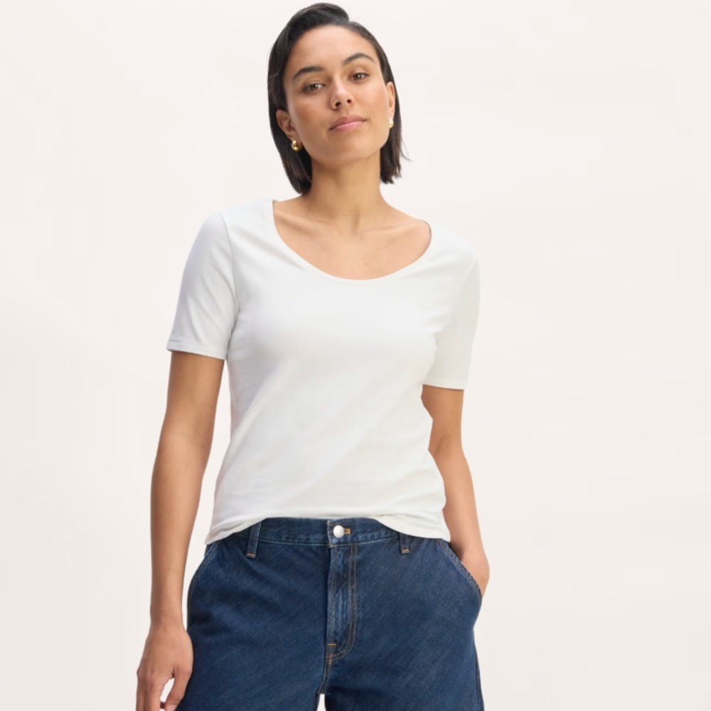 Everlane The Form Scoop Neck Tee